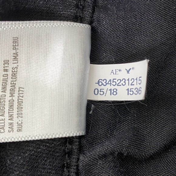 American Eagle size 4S High Rise Jegging Next Level Stretch Distress Jeans Black - Picture 12 of 12